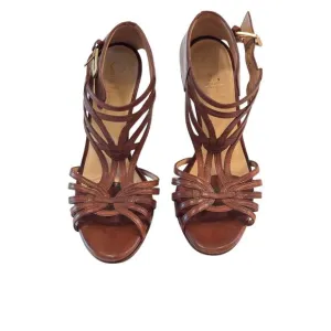 ✨ Cole Haan Brown Leather Strappy High Heel Sandals | Sz 6 | Nike Air Comfort ✨