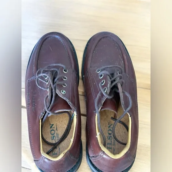⭐️ FILSON Uplander Lace Up Oxford Dress Work Shoes Size 8 D Brown Leather