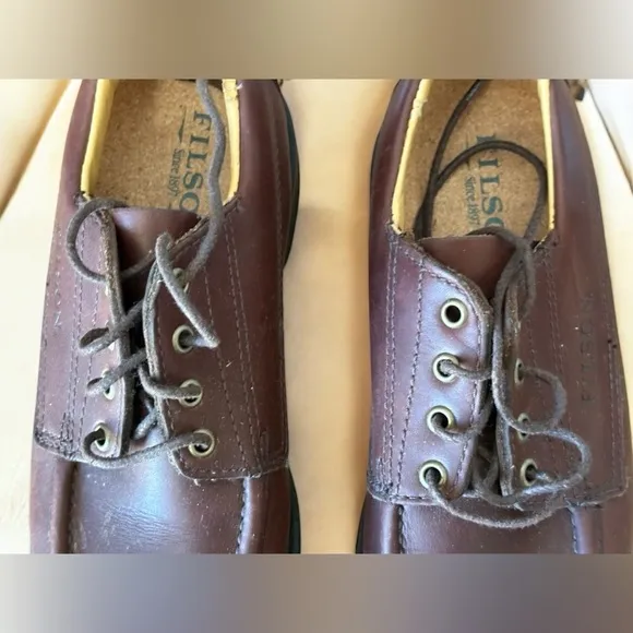 ⭐️ FILSON Uplander Lace Up Oxford Dress Work Shoes Size 8 D Brown Leather
