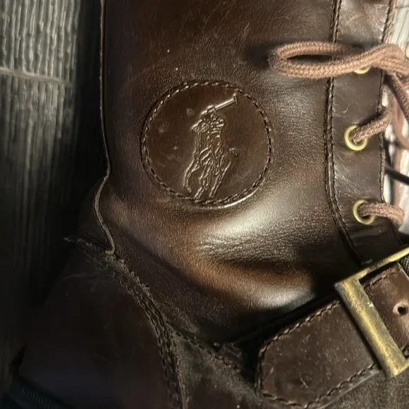 🍍 Polo Hayward Dark Brown Smooth Pull Up Boots🍍sz 10🍍I-2