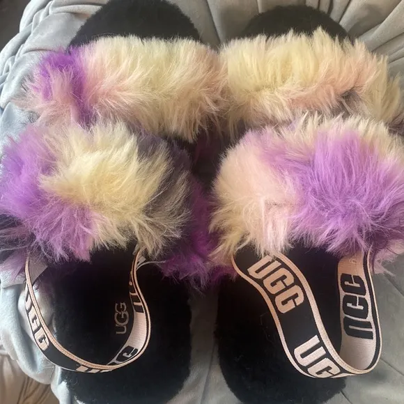 🎀 UGG Womens Oh Yeah Slide Tie Dye Magnolia Size 8 Sandals