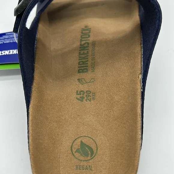 2377- Birkenstock Dark Purple Double Strap Vegan Sandals Men’s Size 12 NWT