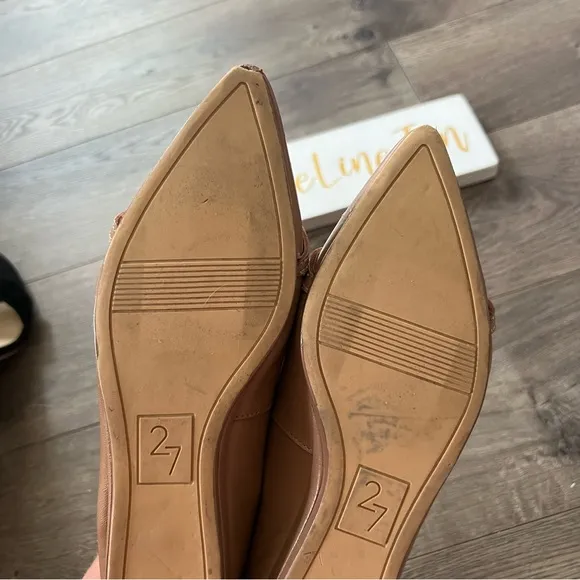 27 Edit by Naturalizer Katalie Chain Detail Pointy Toe Flats