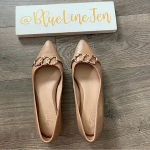 27 Edit by Naturalizer Katalie Chain Detail Pointy Toe Flats