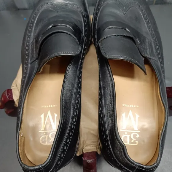 3DM Lifestyle Men Wingtip Oxford Loafers Shoes Black
