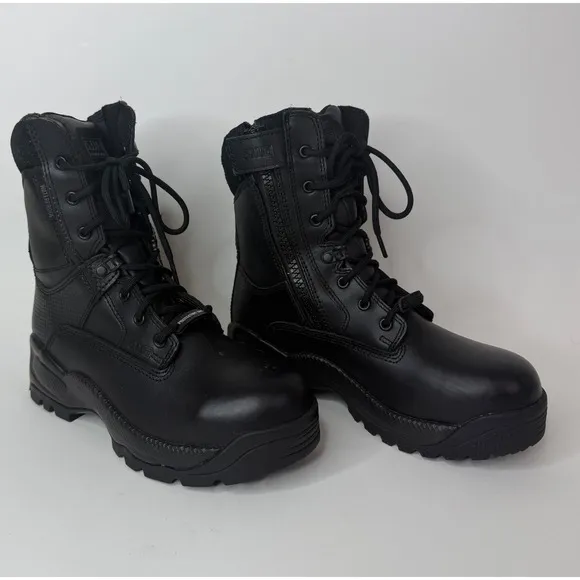 5.11 Boots Women's 7 ATAC 8&quot; Shield Waterproof Tactical Side Zip Black