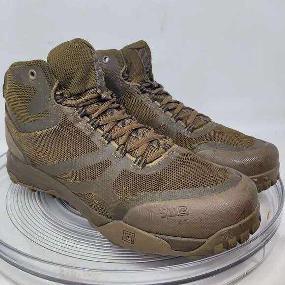 5.11 Tactical A/T All-Terrain Ankle Boots, Mens 12, Slip-Resistant, ATLAS 12430