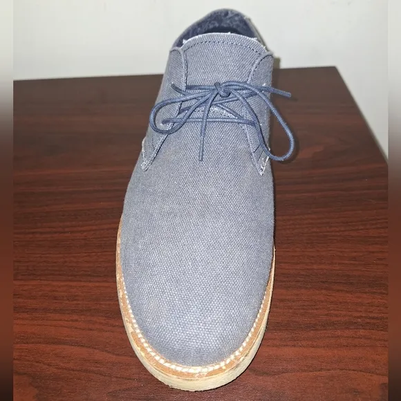 A pair of Margaritaville men's blue suede loafers in a size 11. Office, business