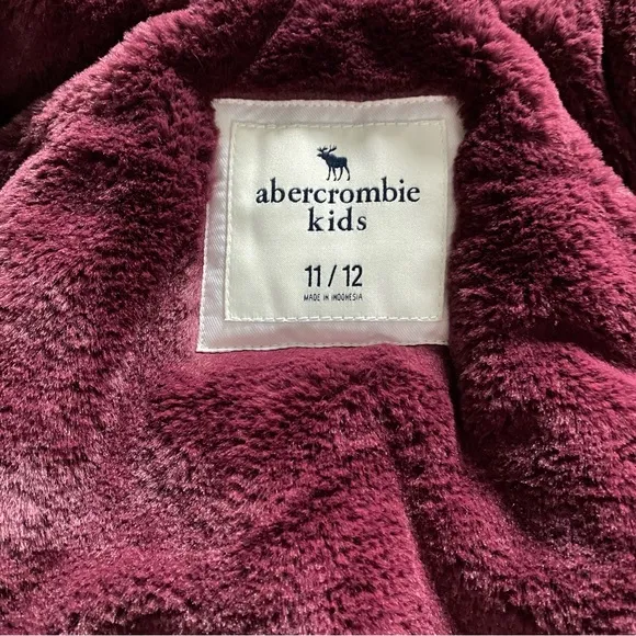 abercrombie kids • girls olive winter parka jacket | 11/12