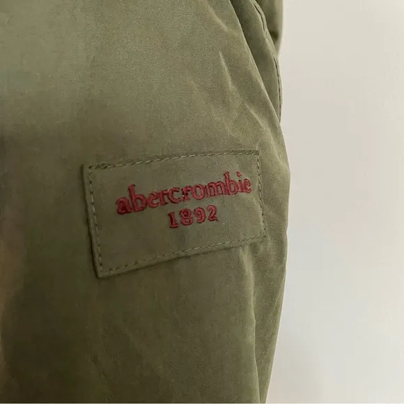 abercrombie kids • girls olive winter parka jacket | 11/12