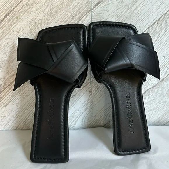 Acne Studios black slide sandals 36