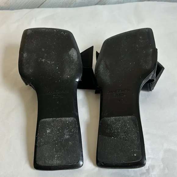 Acne Studios black slide sandals 36