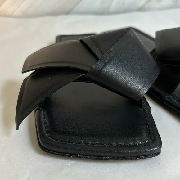 Acne Studios black slide sandals 36