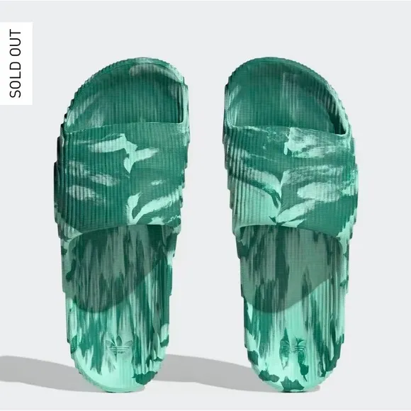 Adidas Adilette 22 Slides Court Green Men's 9 NEW