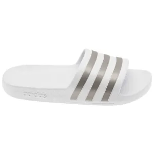 ADIDAS ADILETTE AQUA SLIDES  - WHITE/GOLD