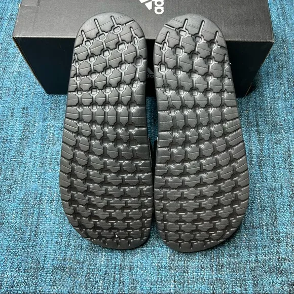 Adidas Adilette Boost Slide Sandals in Black White