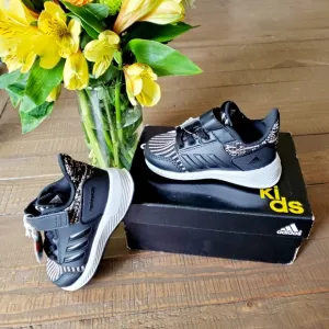 Adidas Baby Black Rapidarun Knit I Sneaker Toddler Shoe 5K