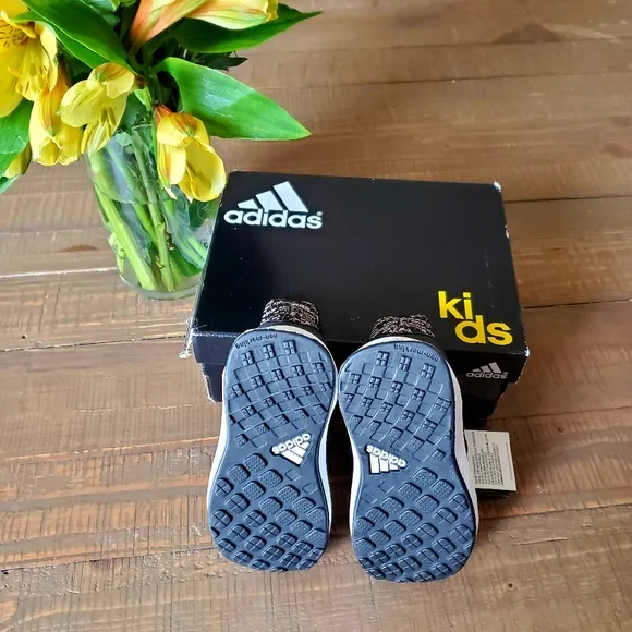 Adidas Baby Black Rapidarun Knit I Sneaker Toddler Shoe 5K