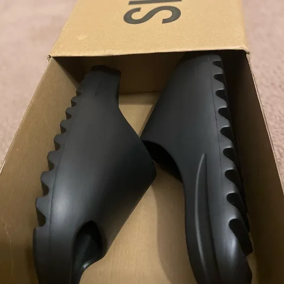adidas Black Yeezy Slide Sandals