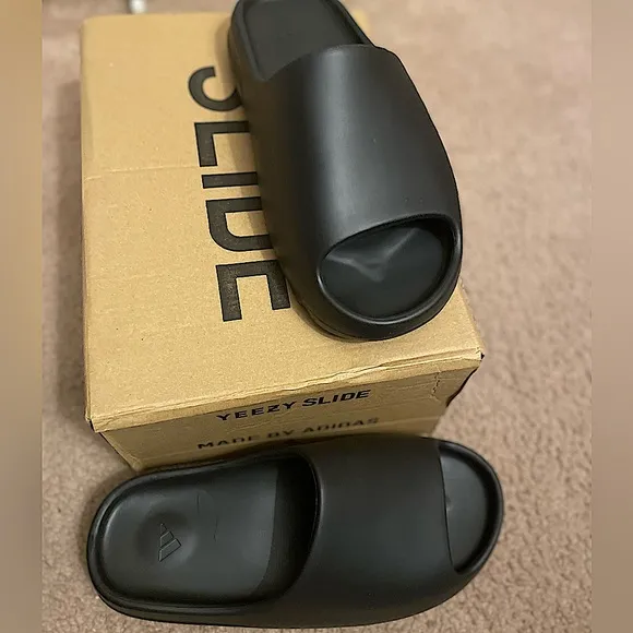 adidas Black Yeezy Slide Sandals