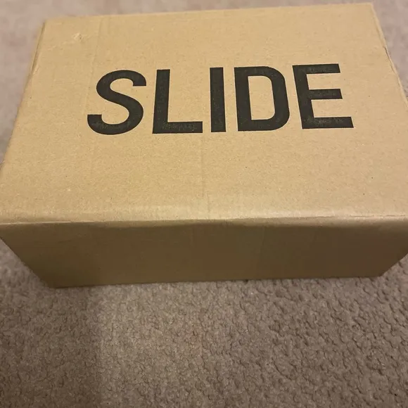adidas Black Yeezy Slide Sandals