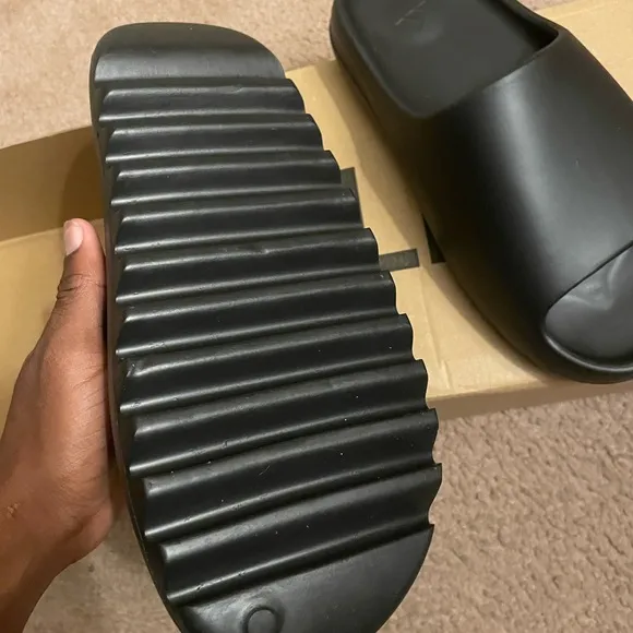 adidas Black Yeezy Slide Sandals