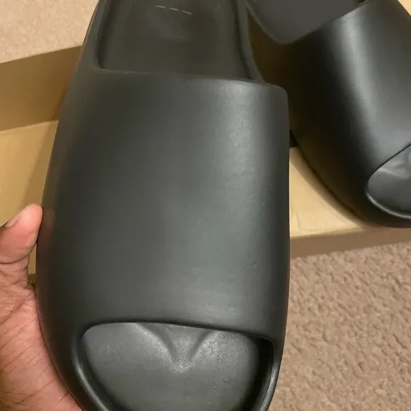 adidas Black Yeezy Slide Sandals
