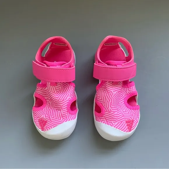 Adidas Captain Toey Terrex Girls Geometric Water Hiking Outdoor Shoe Pink 10
