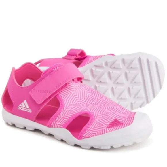 Adidas Captain Toey Terrex Girls Geometric Water Hiking Outdoor Shoe Pink 10