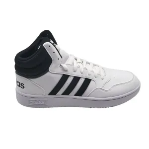 Adidas Hoops 3.0 Mid Basketball Sneakers Mens Size 12 White &amp; Black GW3019
