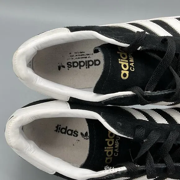 Adidas Men’s Campus 00s Sneakers Black/White Size 7