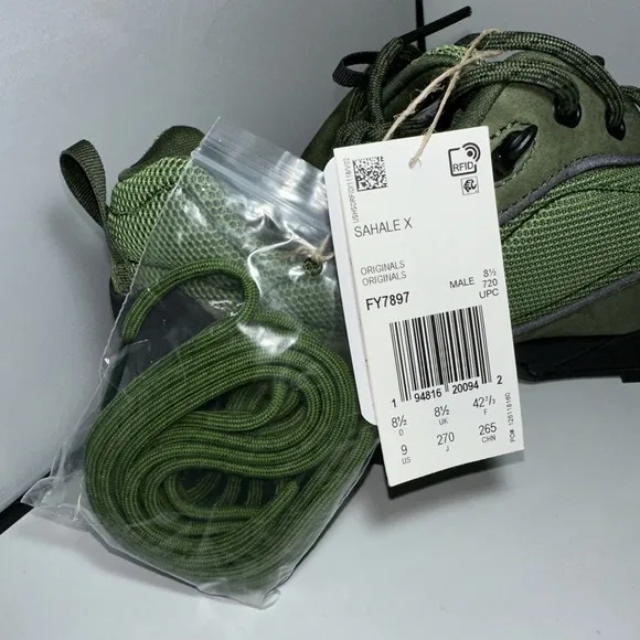 Adidas Men's Sahale X All Green Athletic  Hiking Shoes FY7897 Size 9 New W/Tag