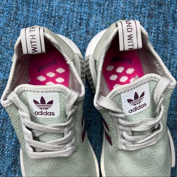 Adidas NMD R1 Outdoor Pack Sneakers Ash Silver Purple Beauty