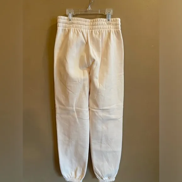 ADIDAS NWOT PREMIUM ESSENTIALS SWEAT PANTS design Men’s small cream cotton poly