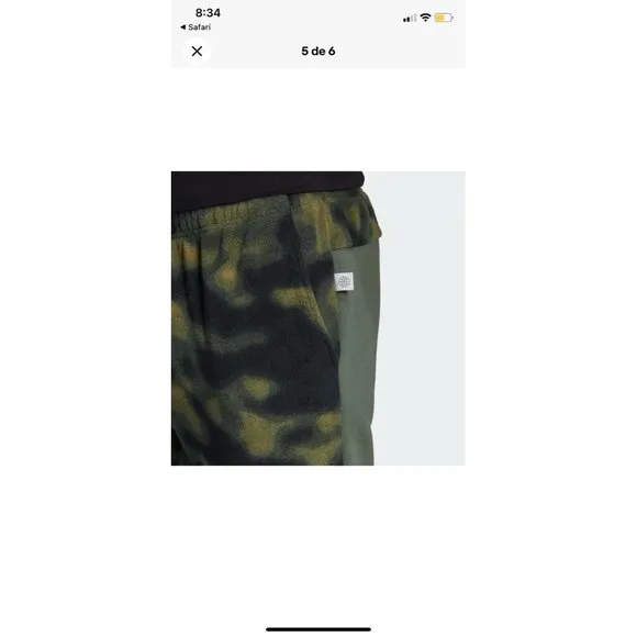 adidas Pants  Joggers Men's Sportswear Polar Fleece‎ Nature Print HS3256 size M