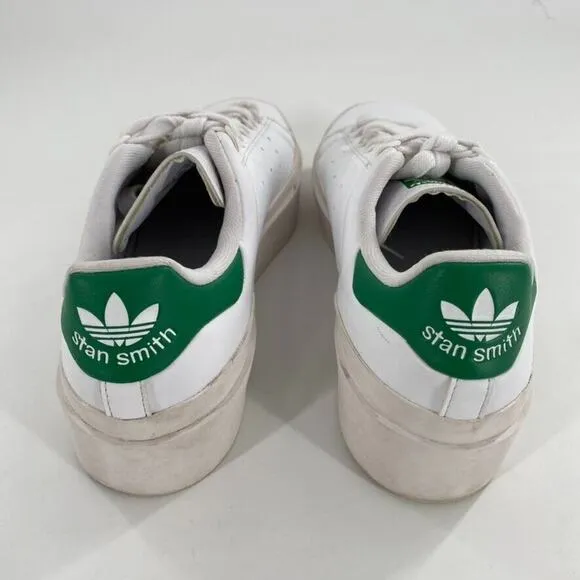 Adidas Stan Smith Bonega Platform Sneakers Womens Sz 7.5 White Green Tennis