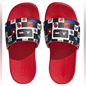 ADIDAS X DISNEY Spiderman, Kids' Adilette Comfort Slides. Various Sizes.