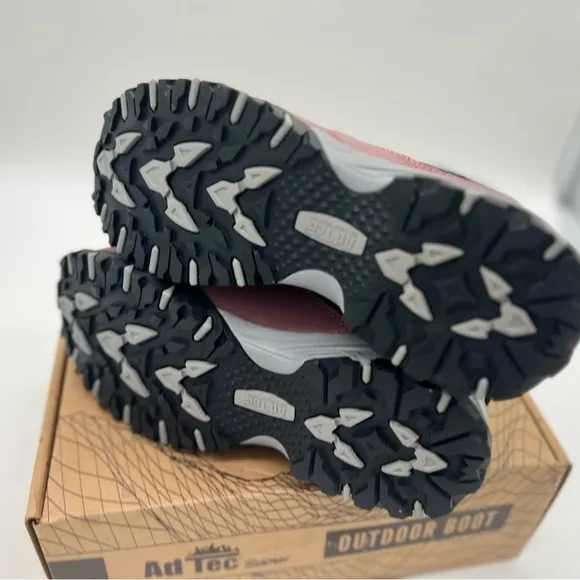 AdTec Terrain Work Outdoor Sneakers Women Safety Toe Sz 8 Pink Black