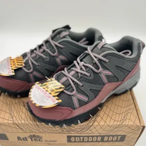 AdTec Terrain Work Outdoor Sneakers Women Safety Toe Sz 8 Pink Black