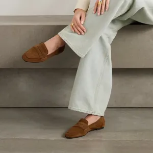 AEYDE Alfie suede loafers | Brown size 6.5 (only worn once!)