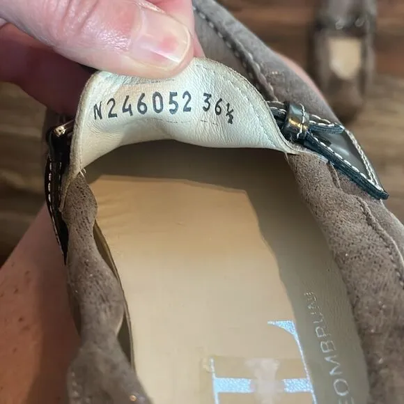 AGL Attilio Giusti Leombruni Metallic Suede Loafers