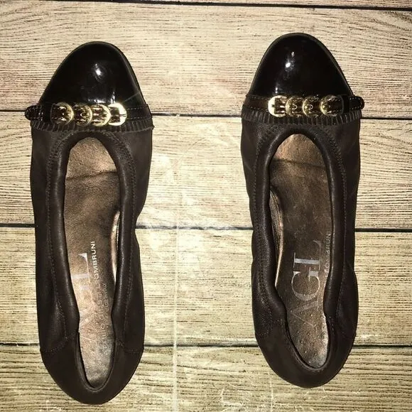AGL Attilio Giusti Leombruni Brown Leather Flats