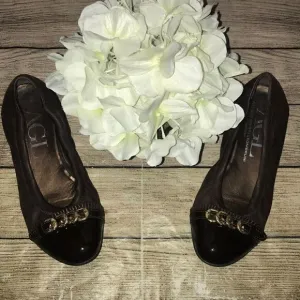 AGL Attilio Giusti Leombruni Brown Leather Flats