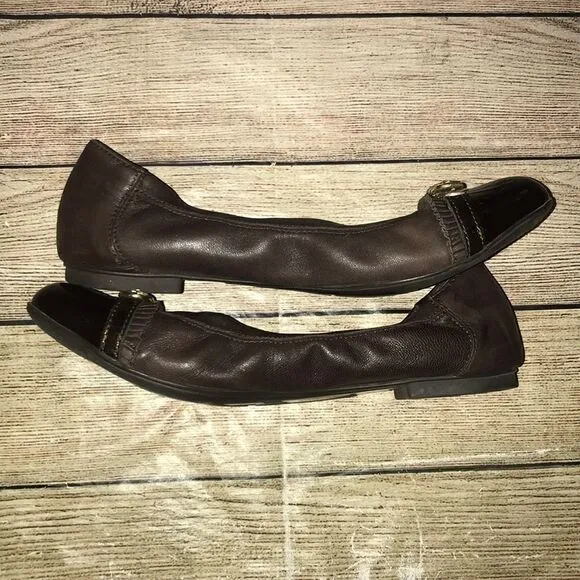 AGL Attilio Giusti Leombruni Brown Leather Flats