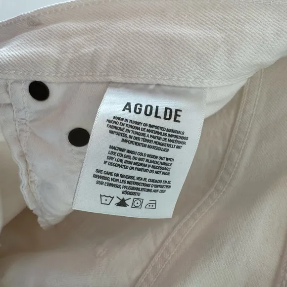 Agolde 90's Crop Mid Rise Straight Jeans