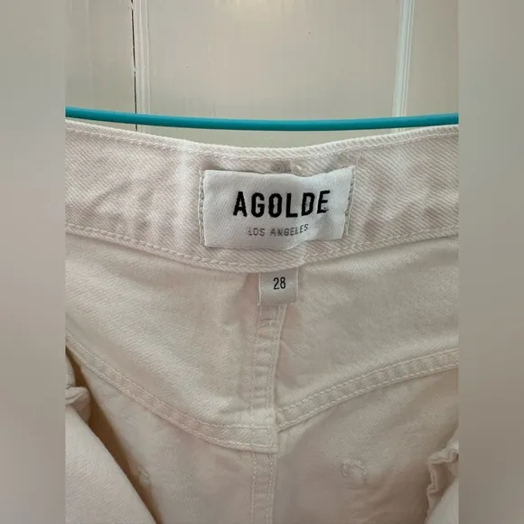 Agolde 90's Crop Mid Rise Straight Jeans
