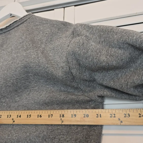 ALALA Cypher Distressed Cutout Sweatshirt Grey Women's Medium USA Made Grunge