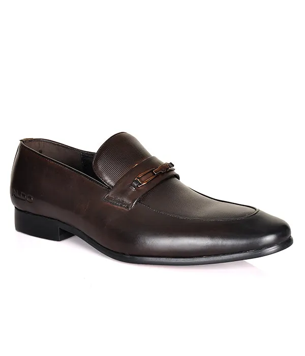 Aldo Coffee horsebit crafted leather shoes