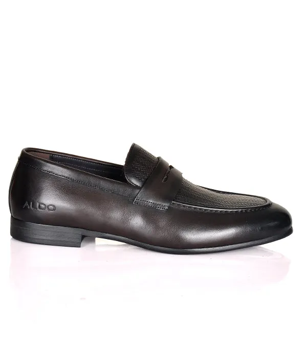 Aldo Coffee Leather Men's Penny Loafers