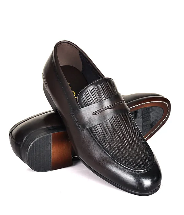 Aldo Coffee Leather Men's Penny Loafers